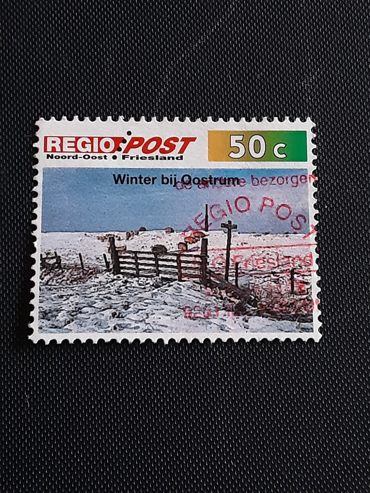 Regiopost.  Winter bij Oostrum ( gest), Ophalen of Verzenden