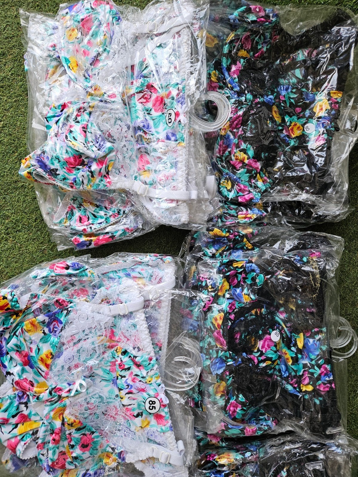 46 Lingerie setjes - Bloemenprint BH en Slip, Ophalen of Verzenden, Meerkleurig, Setje