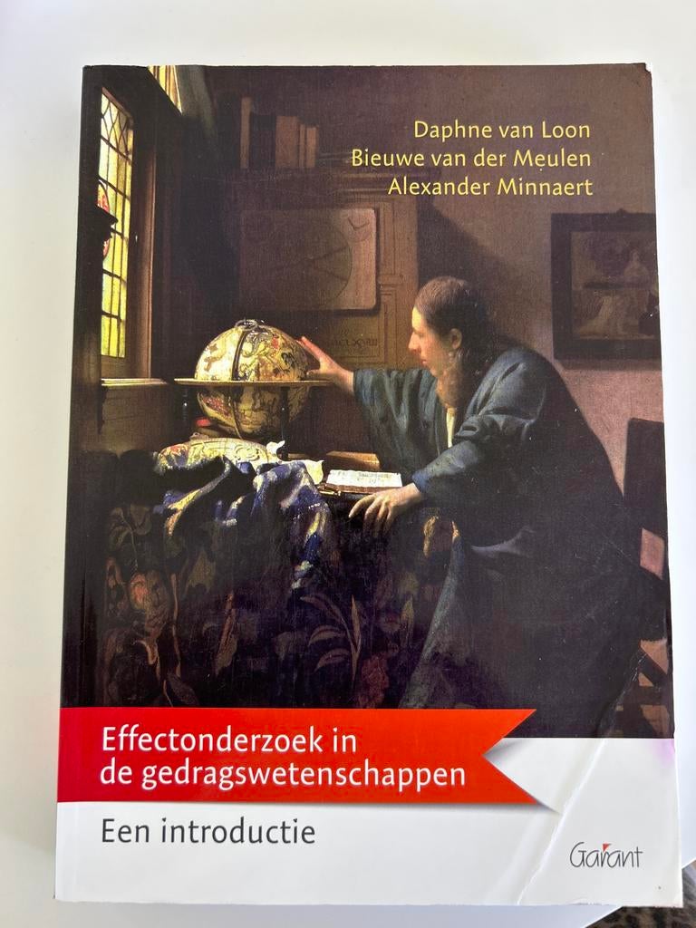 Effectonderzoek in de gedragswetenschappen - Een introductie, Ophalen of Verzenden, Gamma, Zo goed als nieuw, HBO