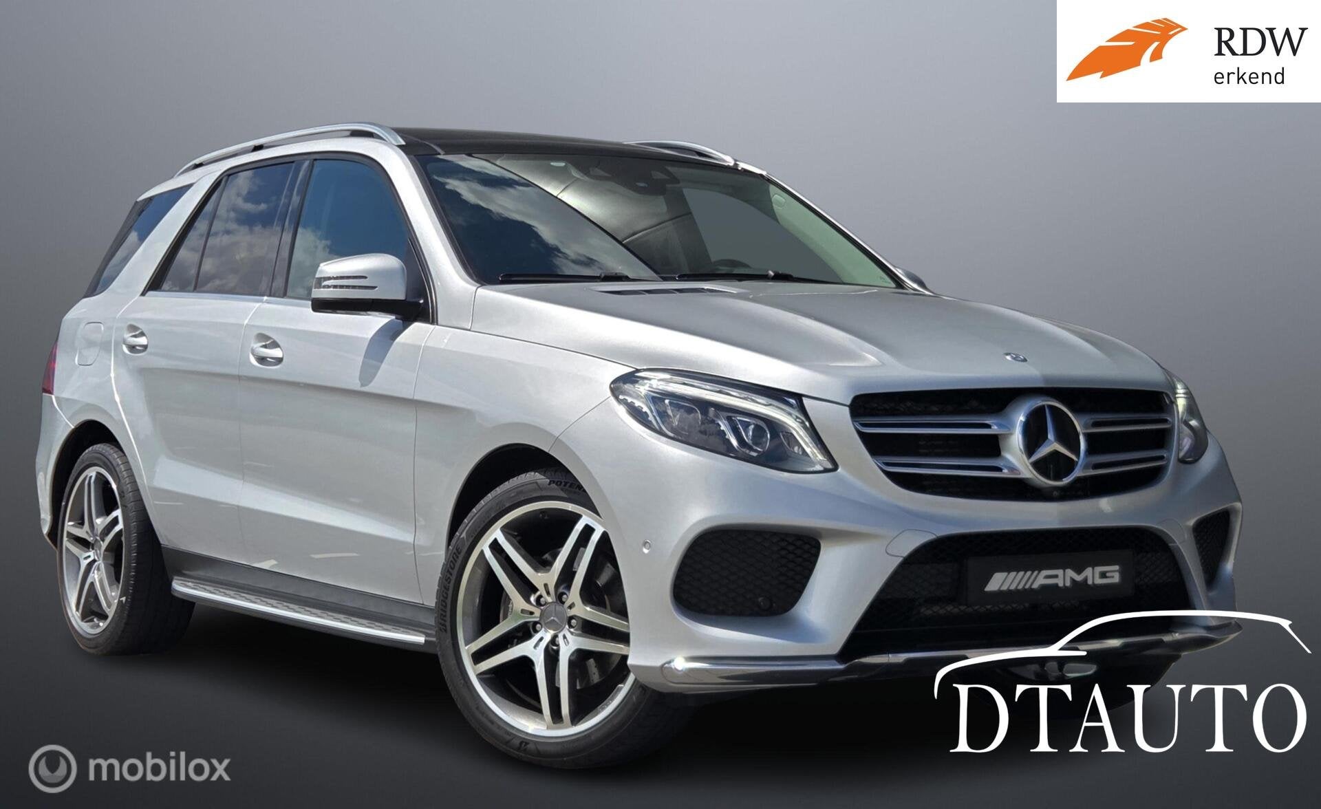 Mercedes GLE 350d 2xAMG Edition Pano Airm enz Grijs Kenteken, Auto's, Bestelauto's, Automaat, Gebruikt, Automatische klimaatregeling