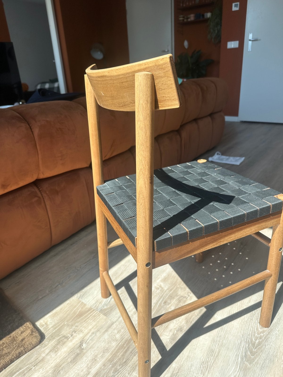 Ikea Nackanäs eetkamerstoelen set (4 stuks), Huis en Inrichting, Stoelen, Zo goed als nieuw, Vier, Hout, Zwart, Ophalen