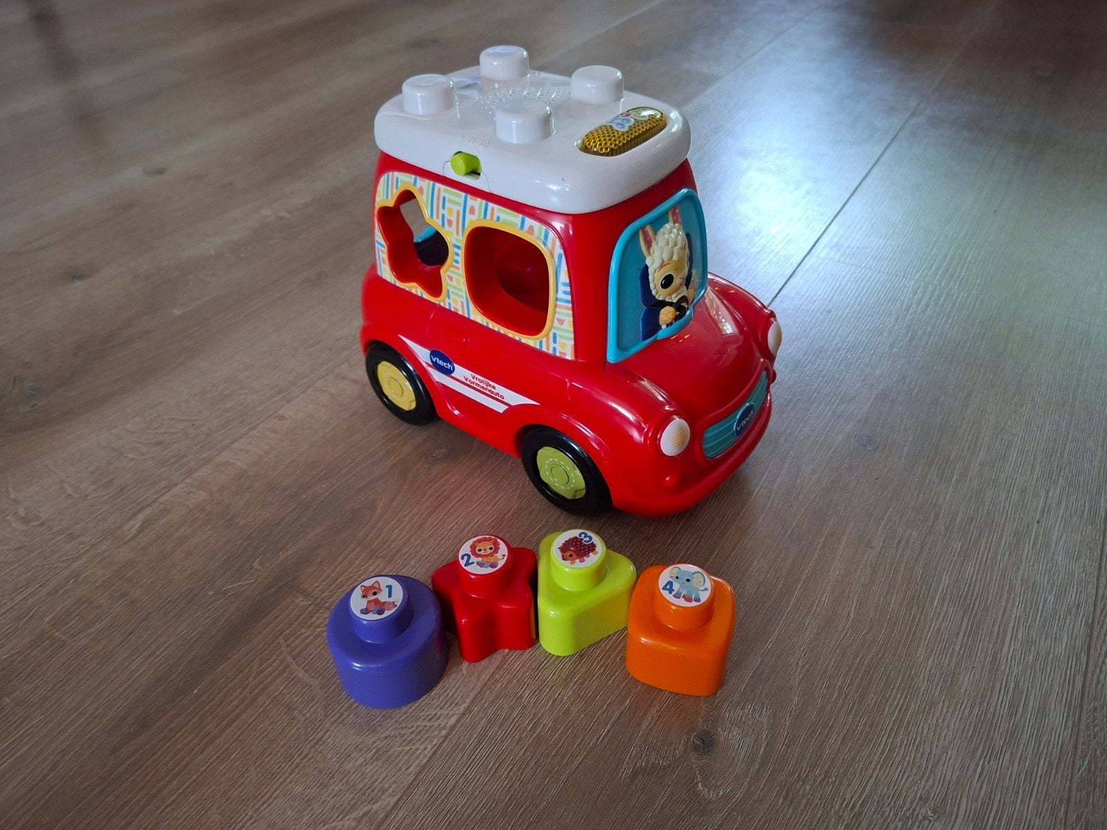 VTech Vrolijke Vormenauto - Zo goed als nieuw, Ophalen of Verzenden, Zo goed als nieuw, 6 maanden tot 2 jaar