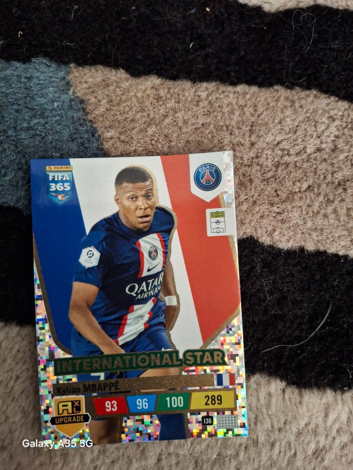 kylian Mbappé voetbal kaart, Ophalen, Zo goed als nieuw, Buitenlandse clubs, Poster, Plaatje of Sticker