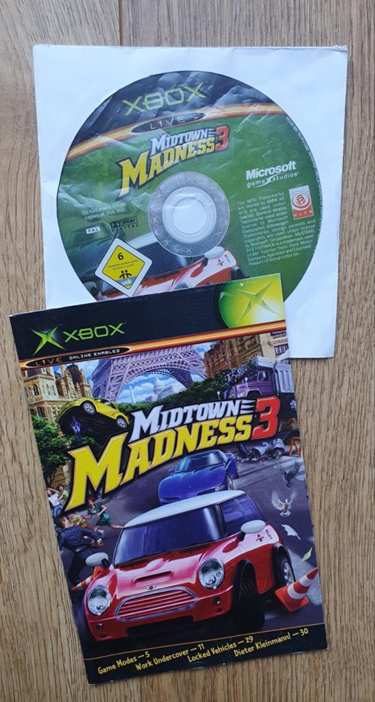 Xbox spel 'Midtown madness 3', boekje erbij, 6+, 1 speler, Ophalen of Verzenden
