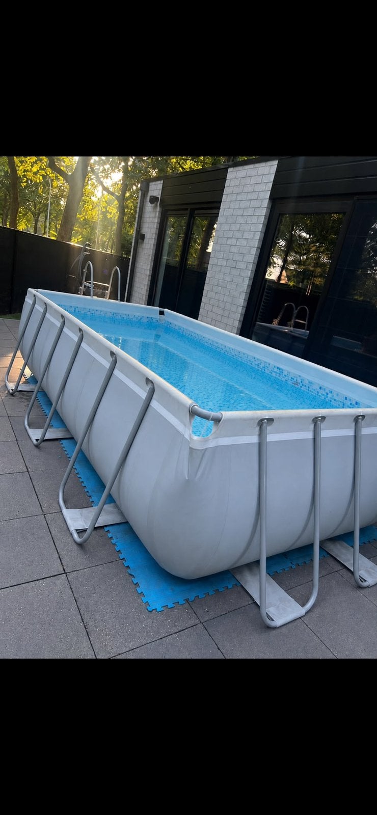 Bestway zwembad 4,04 - 2,01, Tuin en Terras, Zwembaden, Ophalen, Zo goed als nieuw, Opzetzwembad, Rechthoekig