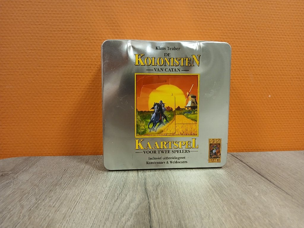 de kolonisten van catan blik, Een of twee spelers, Ophalen of Verzenden, Gebruikt, 999-games