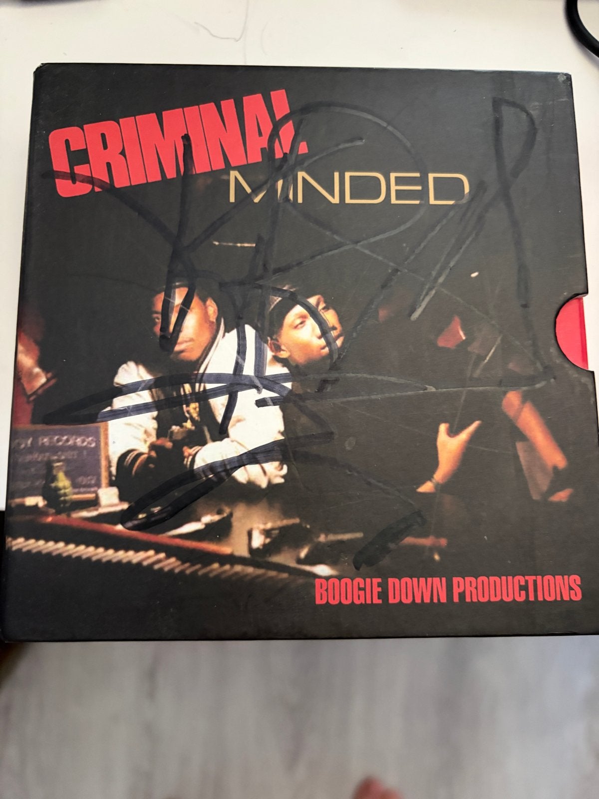 Gesigneerde Criminal Minded- KRS-One Boogie Down Productions, Ophalen of Verzenden, Gebruikt, Album, Gesigneerd