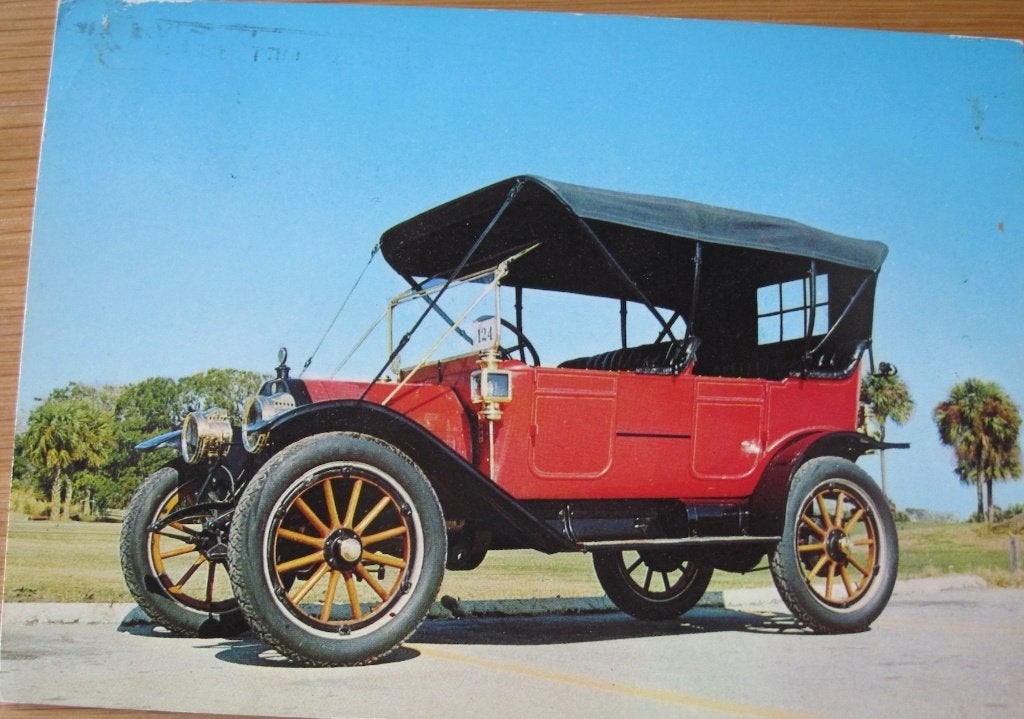 1911 EMF Touring - ansichtkaart uit 1972, Verzenden, 1960 tot 1980, Gelopen, Voertuig