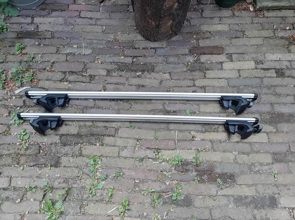 Thule dakdragers type 757 voor open dakrails, Auto diversen, Dakdragers, Gebruikt, Ophalen of Verzenden