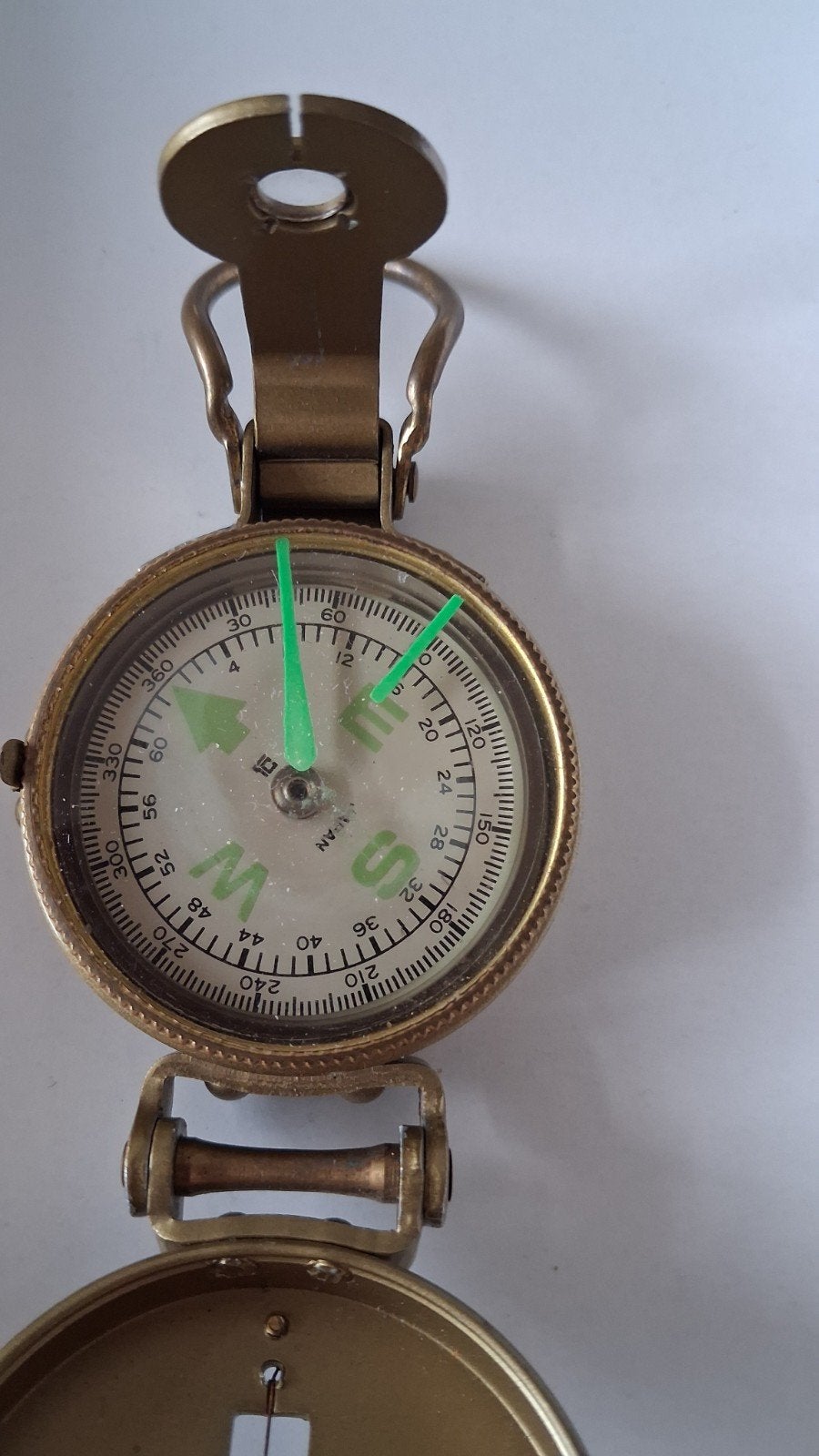 Vintage Engineer Kompas - Messing Zakkompas, Ophalen of Verzenden