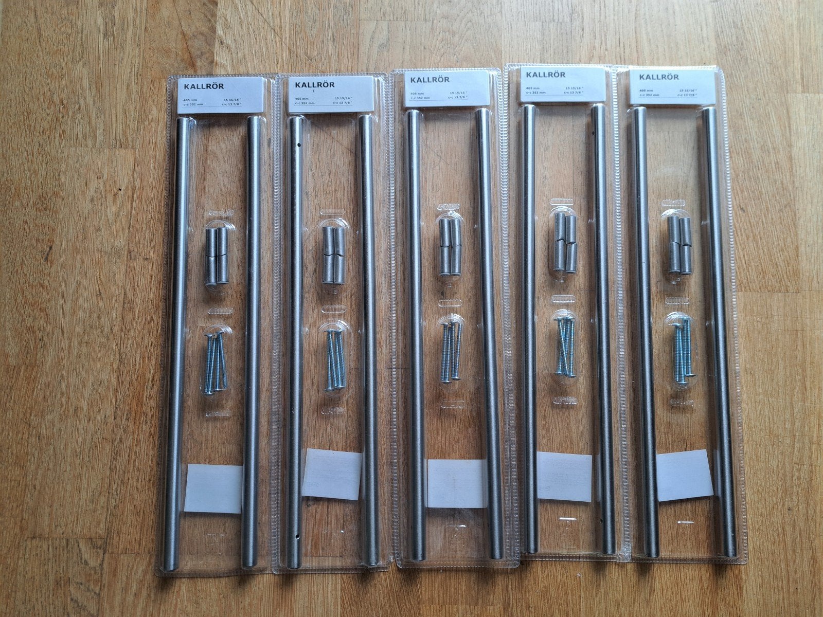 5x IKEA KALLRÖR handgrepen, roestvrij staal, Ophalen of Verzenden, Nieuw