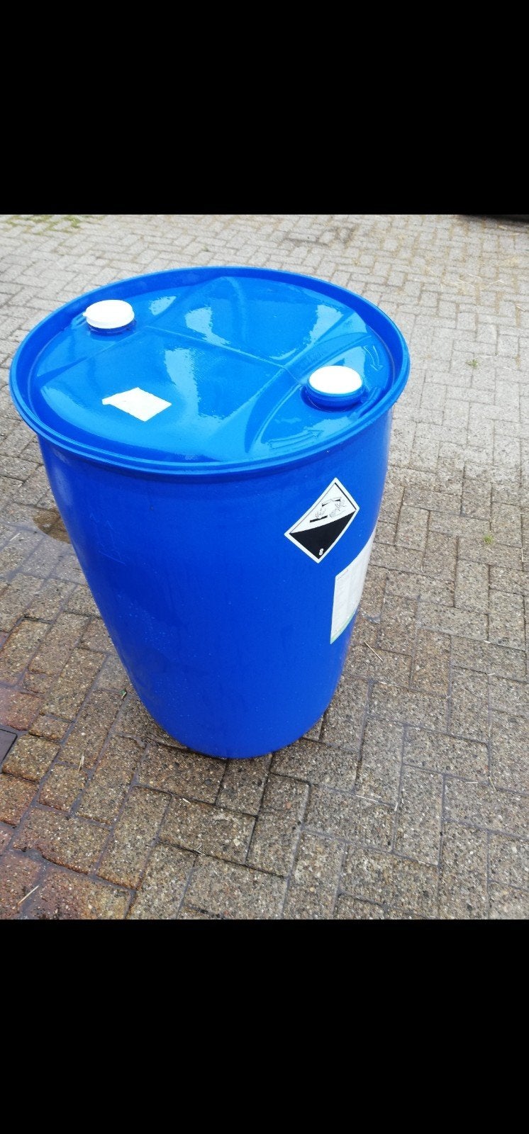 Kunststof blauwe tonnen 225L - Regenwater, opslag, afval, Ophalen