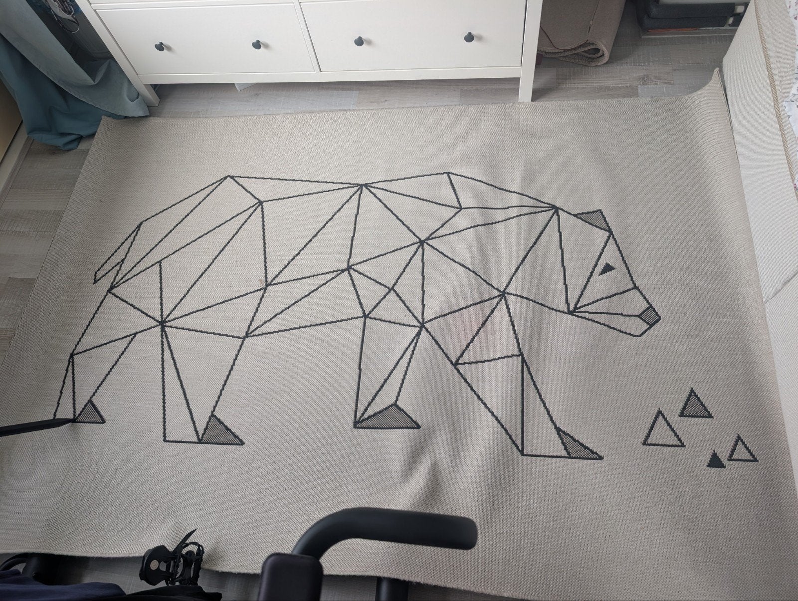 Vloerkleed kinderkamer beer 160x230 - Nette staat, Ophalen, Gebruikt, 150 tot 200 cm, 200 cm of meer