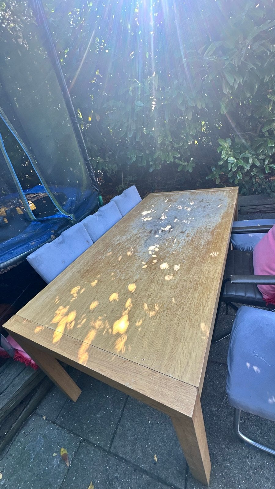 houten tafel, Ophalen, Gebruikt, 50 tot 100 cm, 150 tot 200 cm