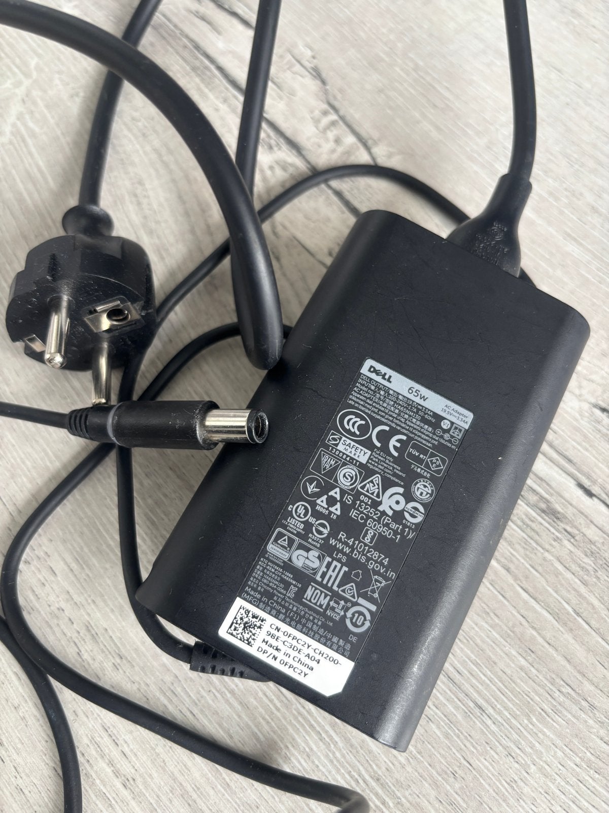 Dell 65W Laptop Oplader - Origineel en Functioneel, Ophalen of Verzenden, Gebruikt