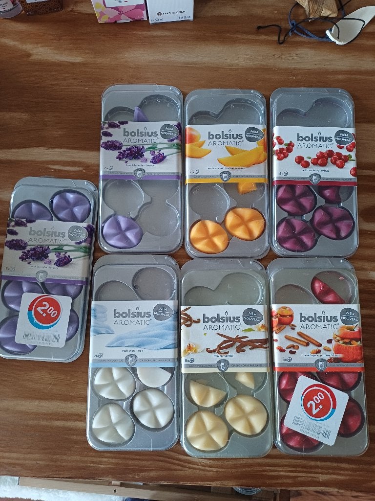 Bolsius aromatic wax melts, Gebruikt, Meerkleurig, Overige materialen, Overige stijlen