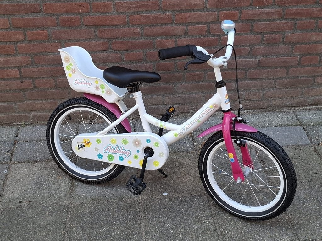Mooie 16 inch volare ashley kinderfiets, Fietsen en Brommers, Ophalen, Gebruikt, Terugtraprem, 16 tot 20 inch