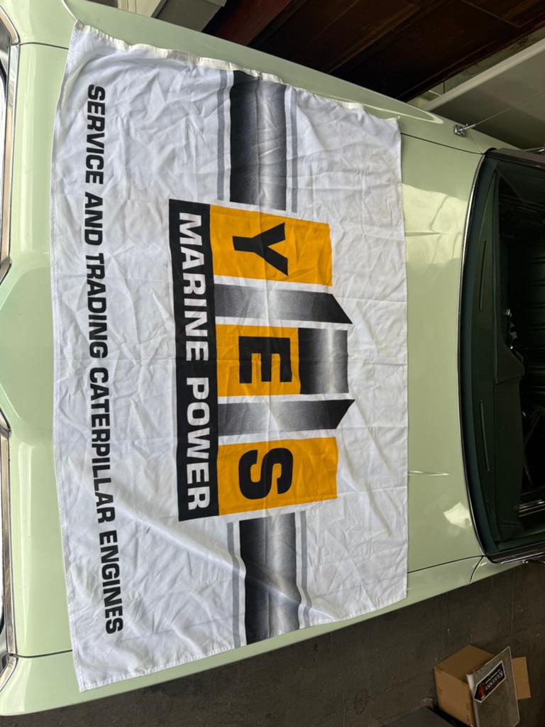 YES/Caterpillar vlag, Gebruikt, Ophalen of Verzenden, X, X