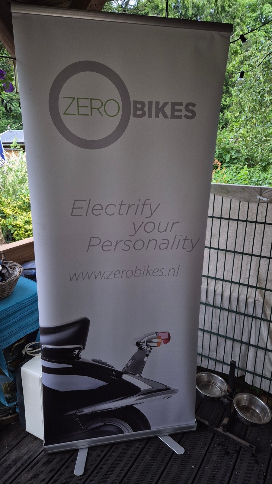 Zero Bikes Reclamebanner - Electrify your Personality, Fietsen en Brommers, Ophalen of Verzenden, Gebruikt, Overige merken