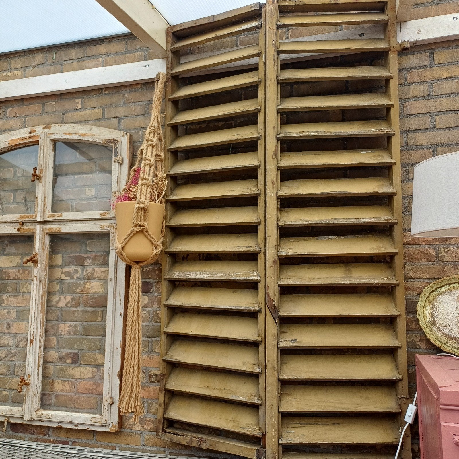 Oude Franse luiken..1.60 a 1.65 hoog brocant, Ophalen