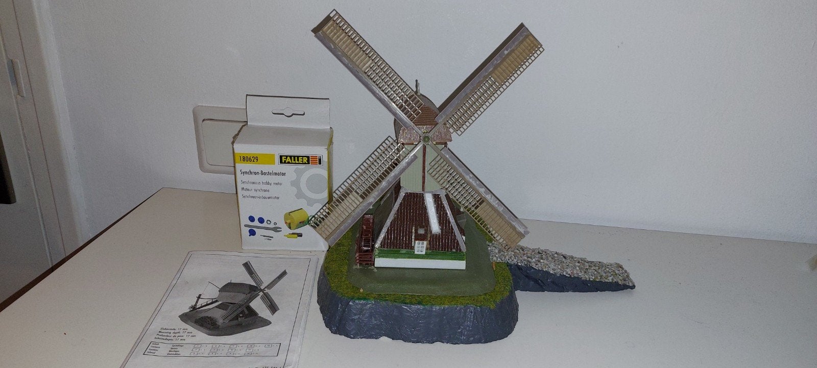 Faller werkende Molen in  HO, Ophalen of Verzenden, Gelijkstroom of Wisselstroom, Brug, Tunnel of Gebouw, Overige merken