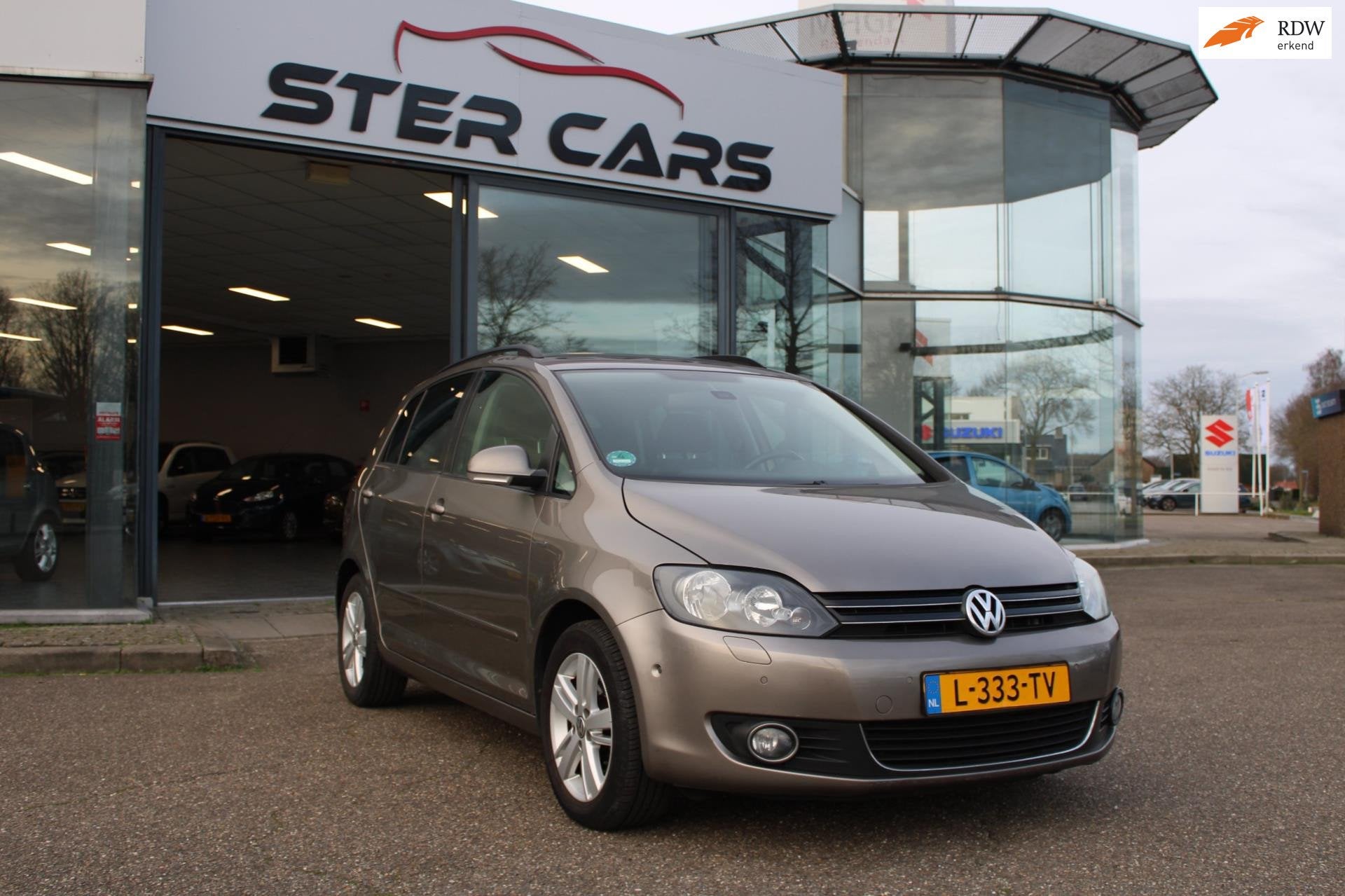Volkswagen Golf Plus 1.2 TSI Highline BlueMotion, Stoelverwa, Auto's, Gebruikt, 4 cilinders, Bruin, Alcantara