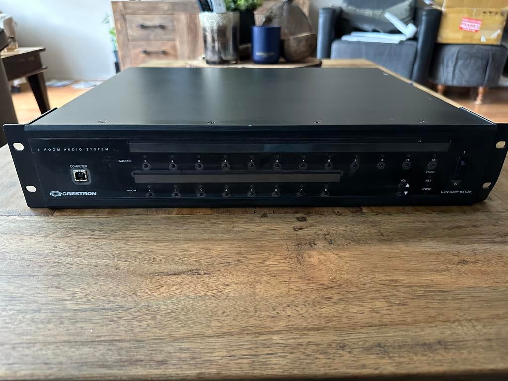 Crestron C2N-AMP-6X100 12 Channel Multiroom Versterker, Ophalen of Verzenden, Zo goed als nieuw, 120 watt of meer, Overige merken