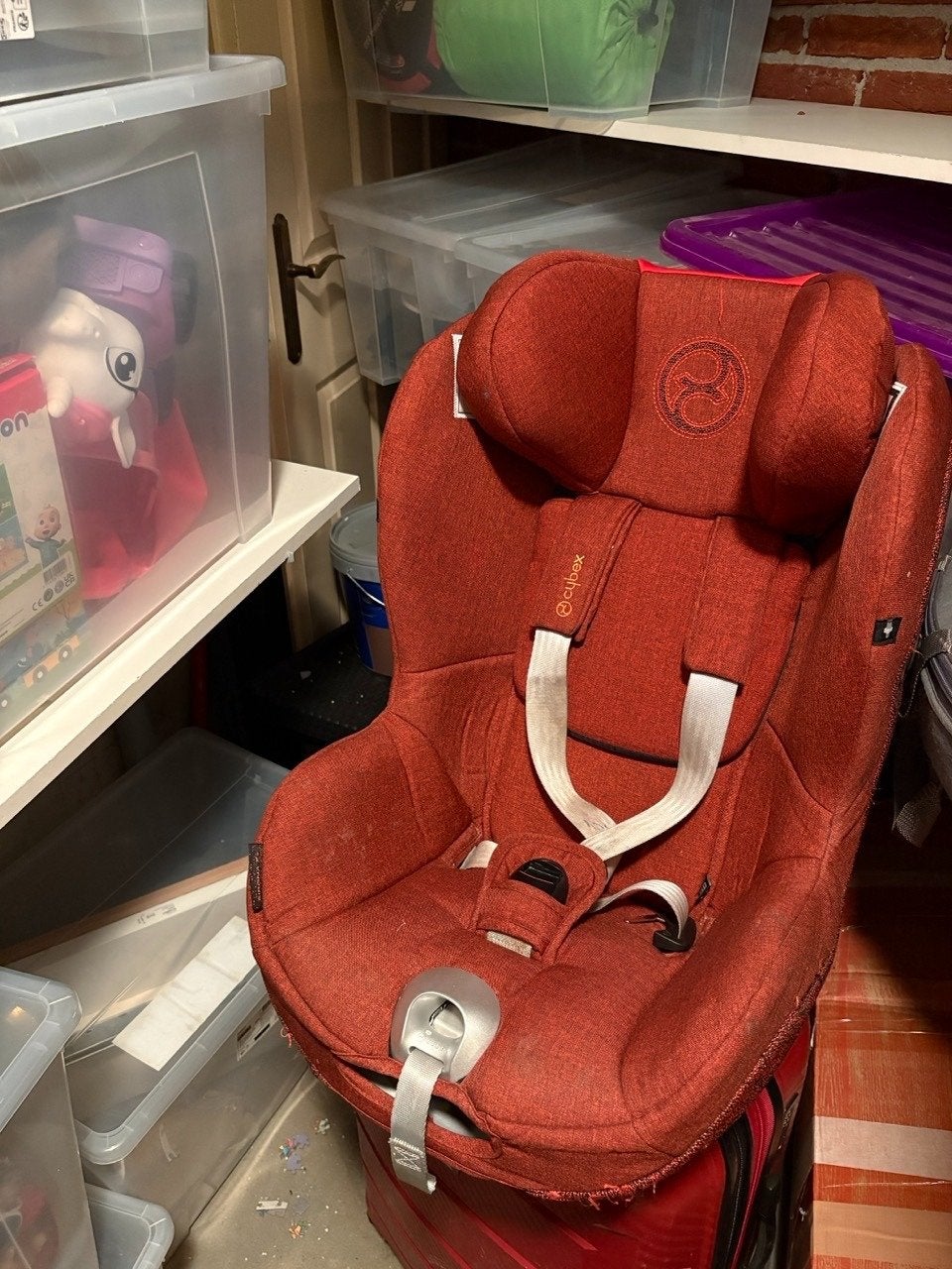 Cybex Sirona Z2 i-Size Plus Autostoel Autumn Gold + Base, Gebruikt, 0 t/m 18 kg, Verstelbare rugleuning, Isofix
