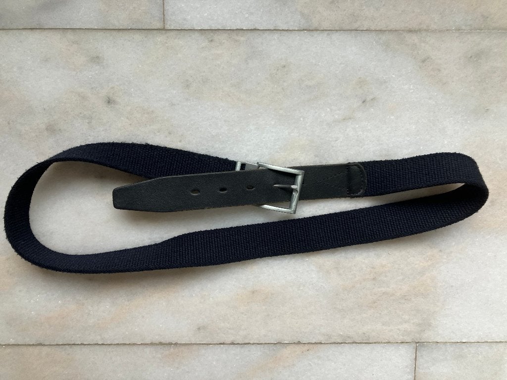 Zwarte stretch riem, merk Men's, Zwart, Men's, Riem of Ceintuur, Gedragen