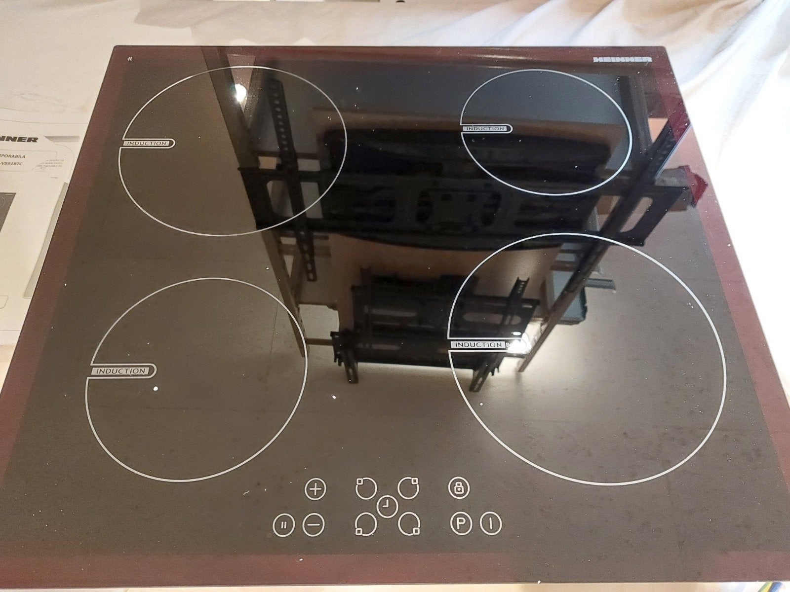 Inductiekookplaat inbouw 59 cm Heinner HBHI-V591BTC nieuw, Witgoed en Apparatuur, Ophalen, ., Nieuw, 4 kookzones
