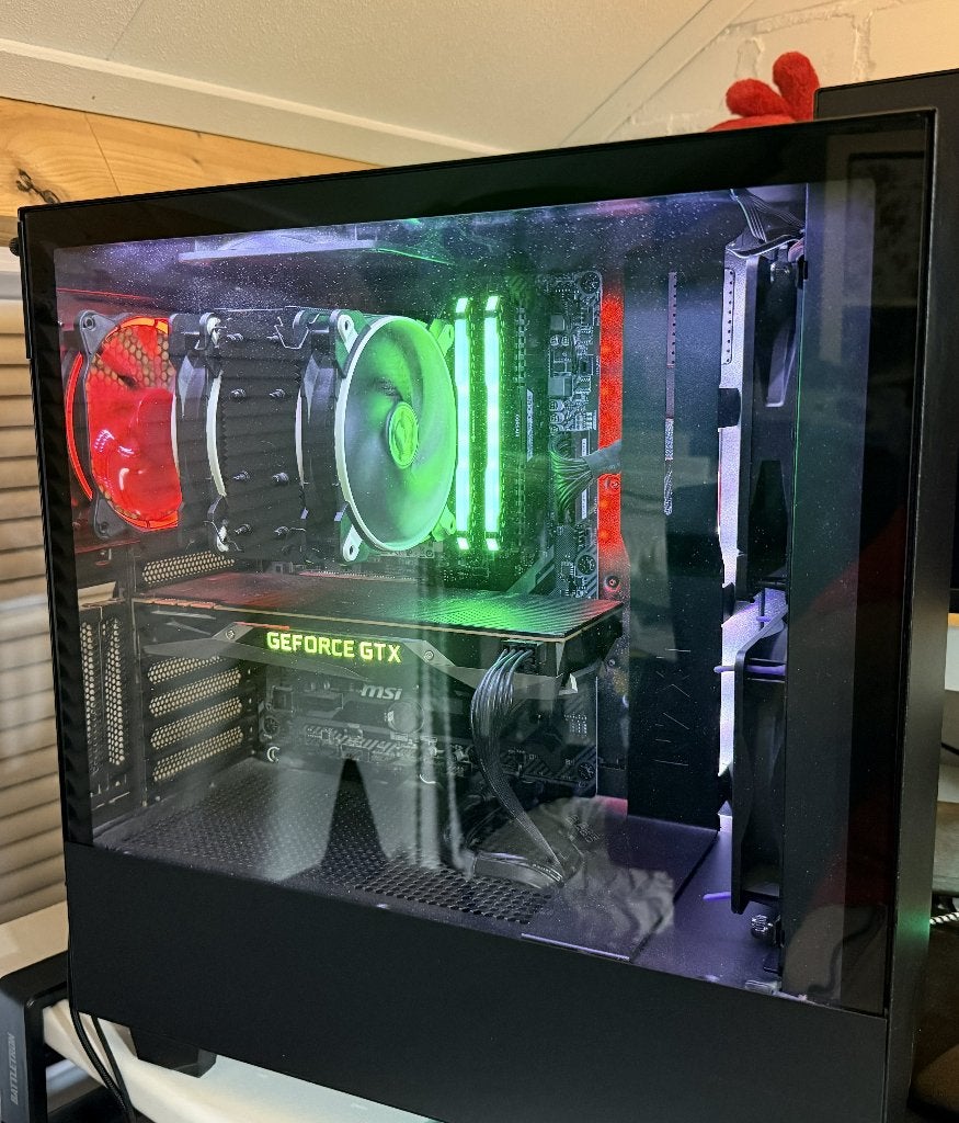 Game-pc AMD Ryzen 5 2600, 32GB, GTX 1080, Gebruikt, 32 GB, Zelf gebouwde pc, Virtual Reality