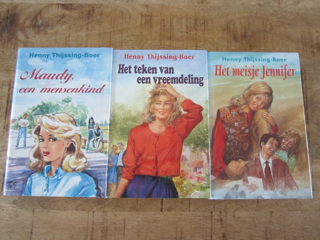 trilogie Maudy van Henny Thijssing - Boer streekromans, Boeken, Romans, Ophalen of Verzenden, Zo goed als nieuw, Henny Thijssing-Boer