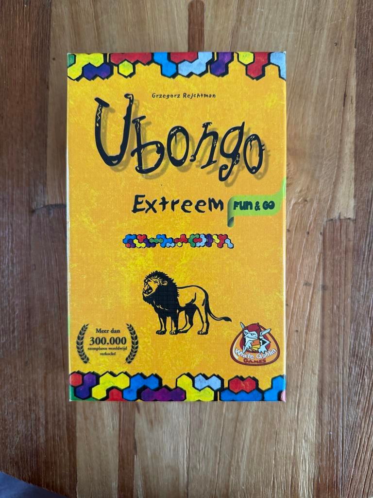 Ubongo Extreem - Fun & Go (MOET WEG), Hobby en Vrije tijd, Een of twee spelers, Verzenden, Gebruikt, Reisspel