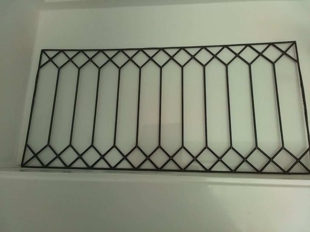 Oud glas in lood raam, Antiek en Kunst, Ophalen of Verzenden