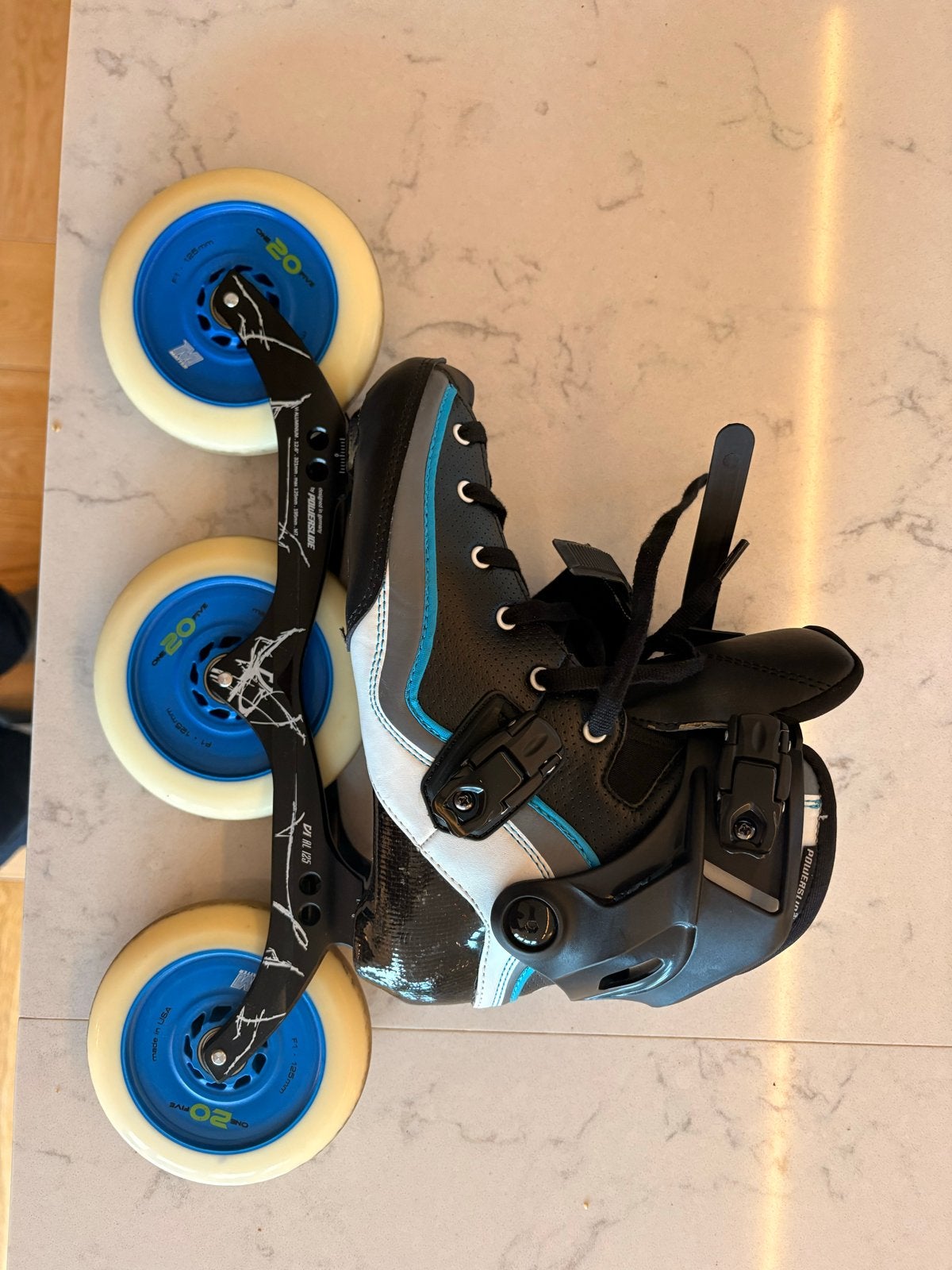 Powerslide Grand Prix 3 125mm wielen skates mt 39 als nieuw!, Ophalen, Overige typen, Zo goed als nieuw, Powerslide