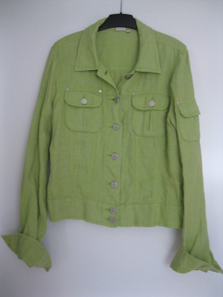 Miss Etam jasje lime green 36/s alleen gewassen, Kleding | Dames, Verzenden, Nieuw, Jasje, Maat 36 (S)