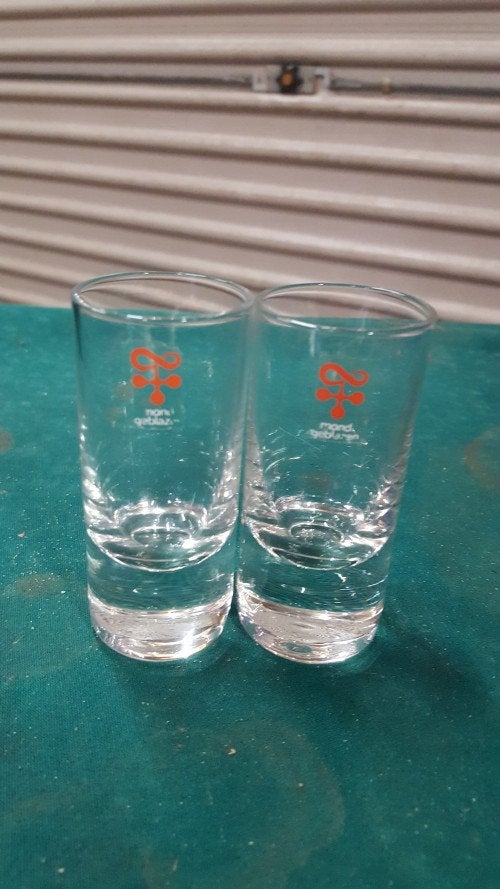 shotglazen, mond geblazen, Verzamelen, Ophalen of Verzenden, 'T Olde Gre-j, Info@toldegrej.nl, Endepoelstraat 20f Didam