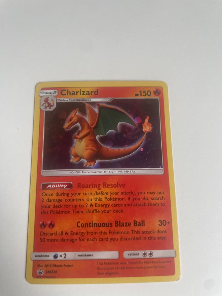 Pokémon Kaart Charizard SM226 - Zo goed als nieuw, Ophalen, Zo goed als nieuw, Losse kaart