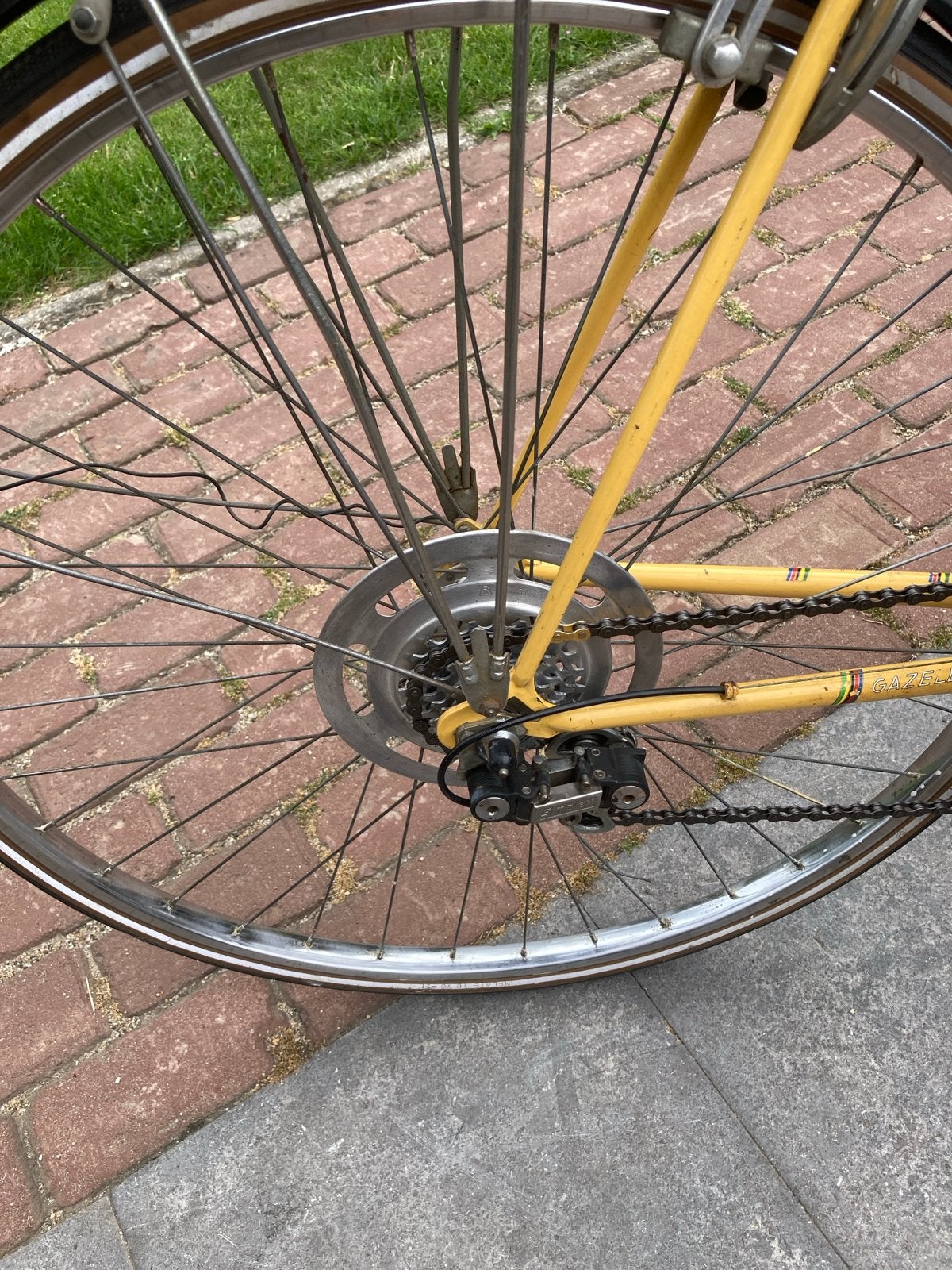 Vintage Gazelle racefiets uit de jaren '70 met Simplex onder, Minder dan 10 versnellingen, Gebruikt, Staal, Ophalen of Verzenden