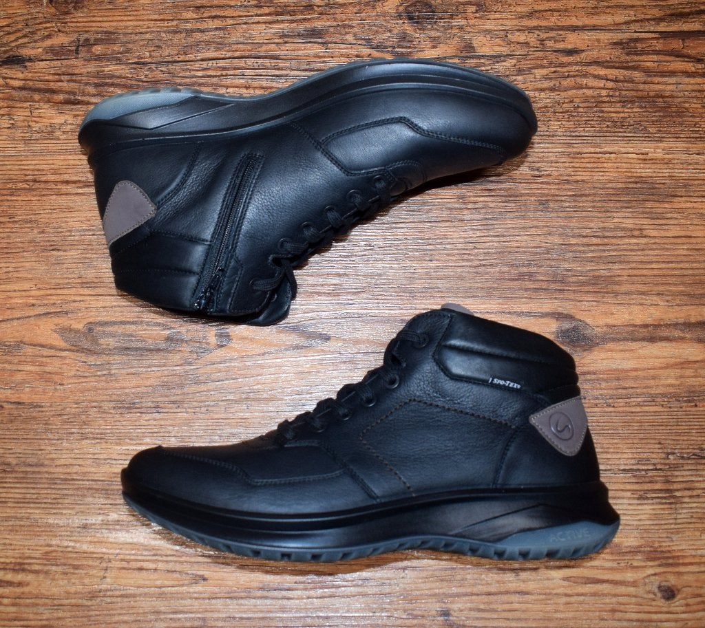 GRISPORT - leren wandelschoen 44113 black - maat 42, Grisport, Zwart, Nieuw, Ophalen of Verzenden