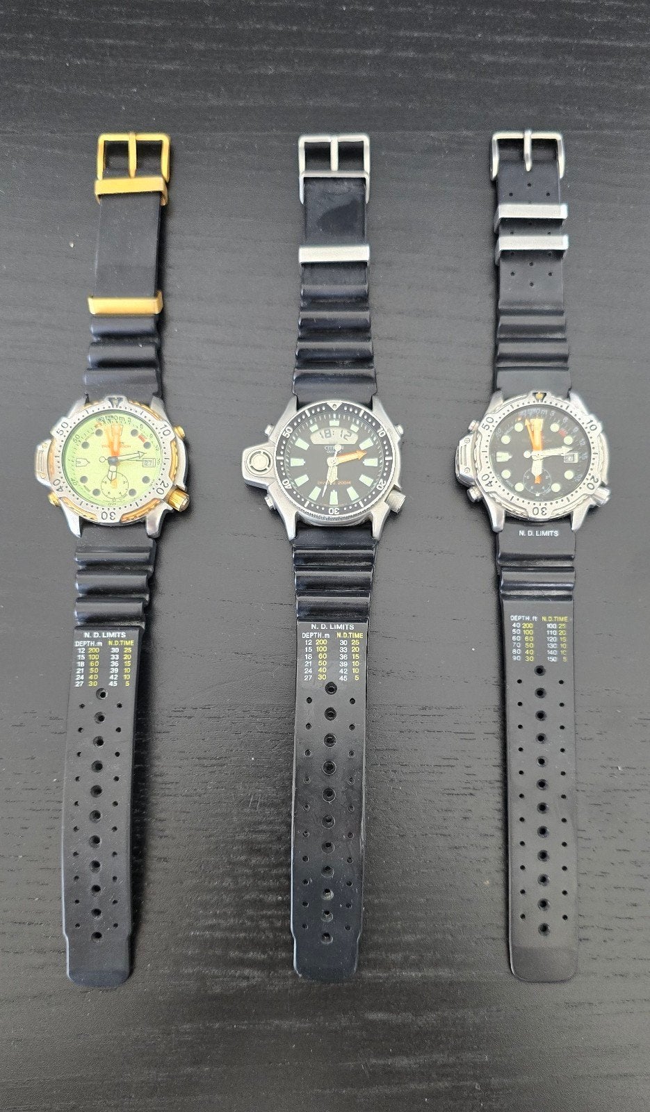 Set van 3 Citizen Promaster duikhorloges, Ophalen, Overige materialen, Gebruikt, Overige materialen
