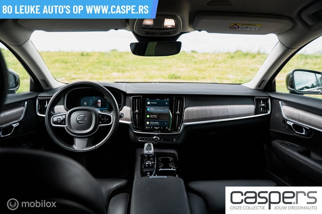Volvo V90 2.0 T6 PHEV AWD Inscription | TREKHAAK | LEDER, Auto's, Automaat, 4 cilinders, 1969 cc, Zwart