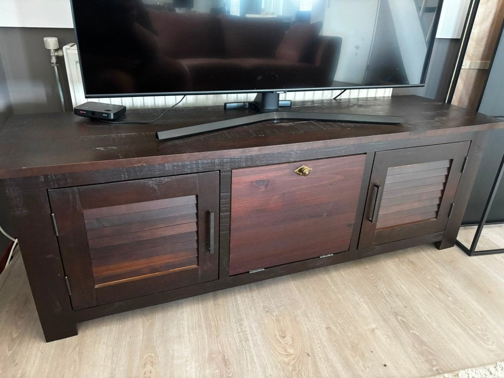 Tv kast, Ophalen, Gebruikt, 150 tot 200 cm, Minder dan 100 cm