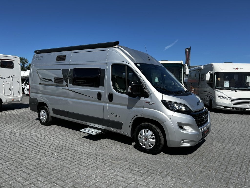 Fiat Karmann Davis 590 Dwarsbed/2017/Euro-6/Airco/6.0M/131PK, Caravans en Kamperen, Campers, Buscamper of Camperbus, Fiat, Bedrijf