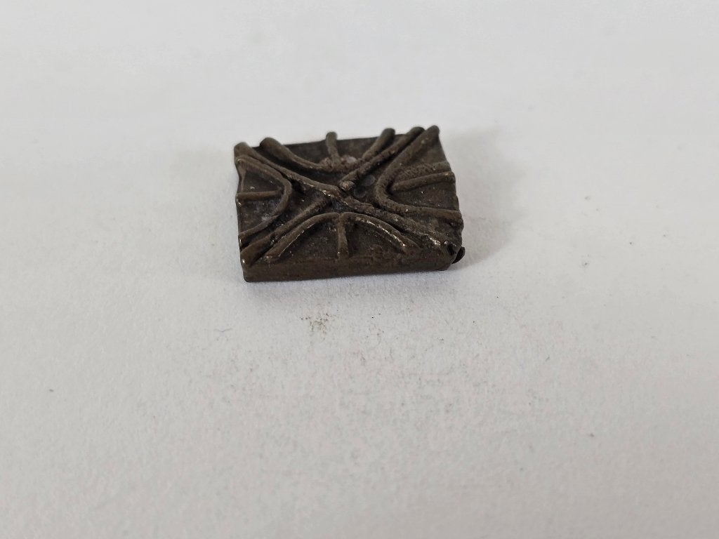 Goudgewicht #46, messing of brons, Akan, Ghana, 18e 19e eeuw, Ophalen of Verzenden