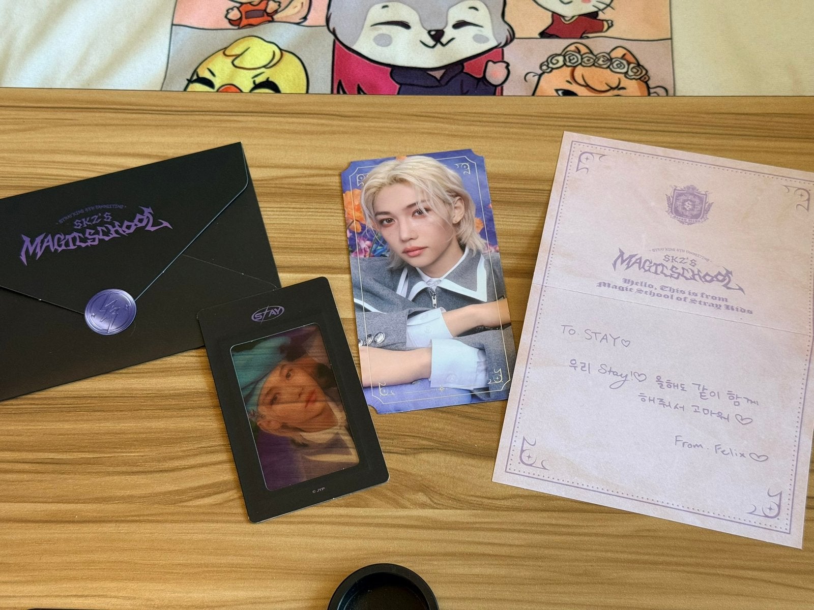 Stray Kids Felix Magic School admission set, Ophalen of Verzenden, Zo goed als nieuw, Foto of Kaart
