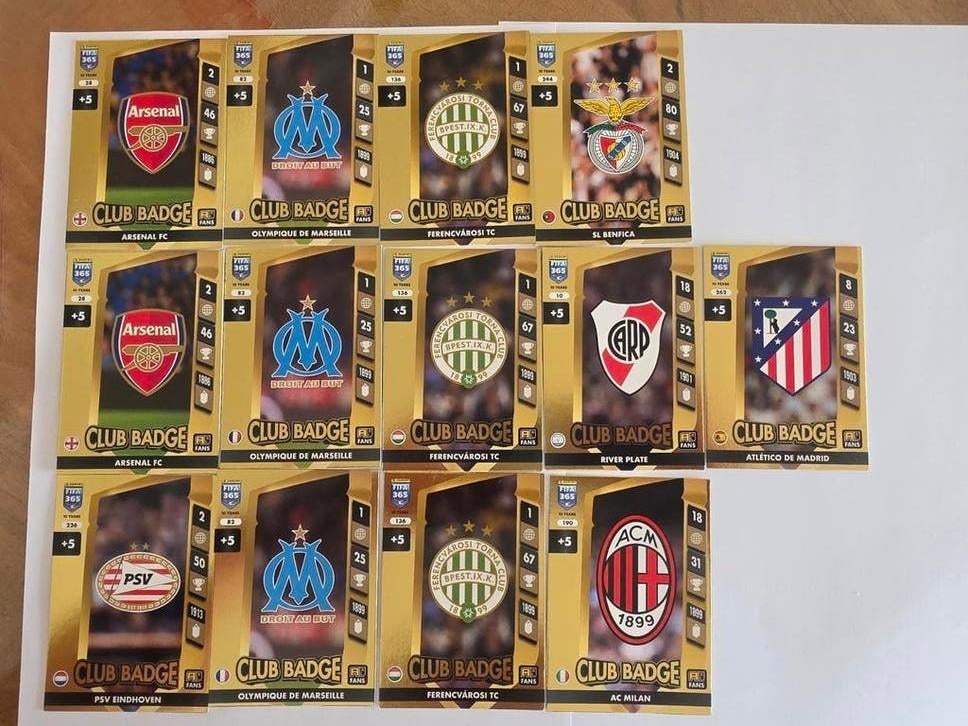 2025 FIFA 365 Club Badge Voetbal Kaartjes, Ophalen of Verzenden