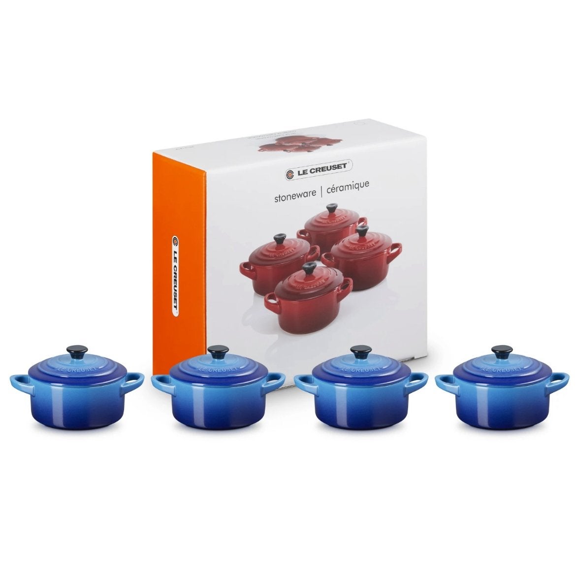 NIEUW | Le Creuset 6st | Azure Bleu | Braadpan in Aardewerk, Ophalen, Antiaanbaklaag, Nieuw, Le Creuset