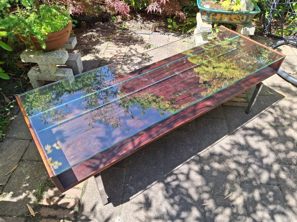 Retro vintage Louis van Teeffelen voor Topform salontafel, Gebruikt, 100 tot 150 cm, Rechthoekig, 50 tot 100 cm