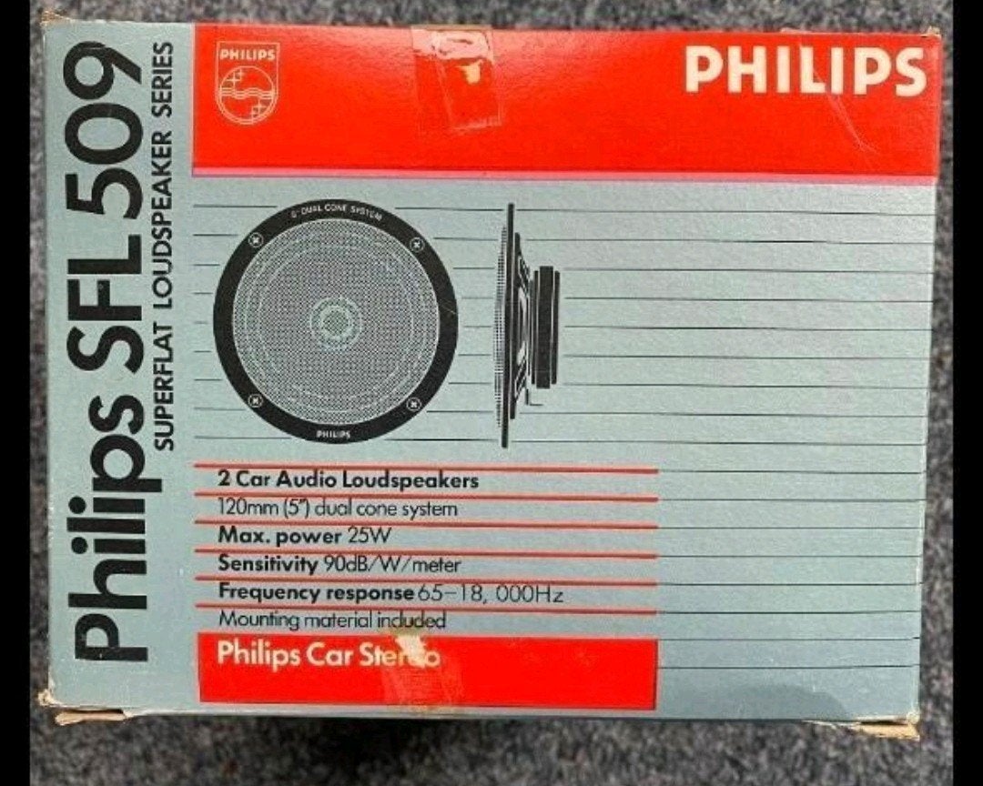 Philips SFL509 Superflat Luidspreker - Nieuw in Doos, Auto diversen, Ophalen of Verzenden, Nieuw